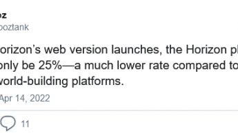 meta正在开发horizon worlds的web版 加大元宇宙受众接触面